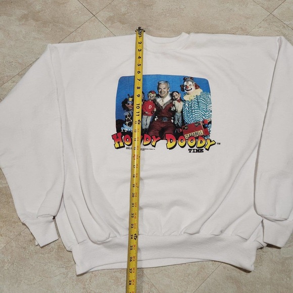 VTG 90s Howdy Doody Mens 2XL 1997 NBC TV Series Promo Crewneck Sweatshirt Hanes - Picture 7 of 12